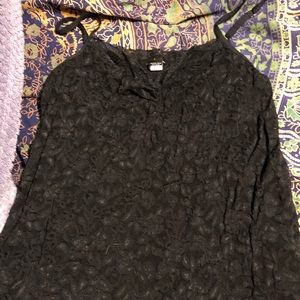 Black lace cami